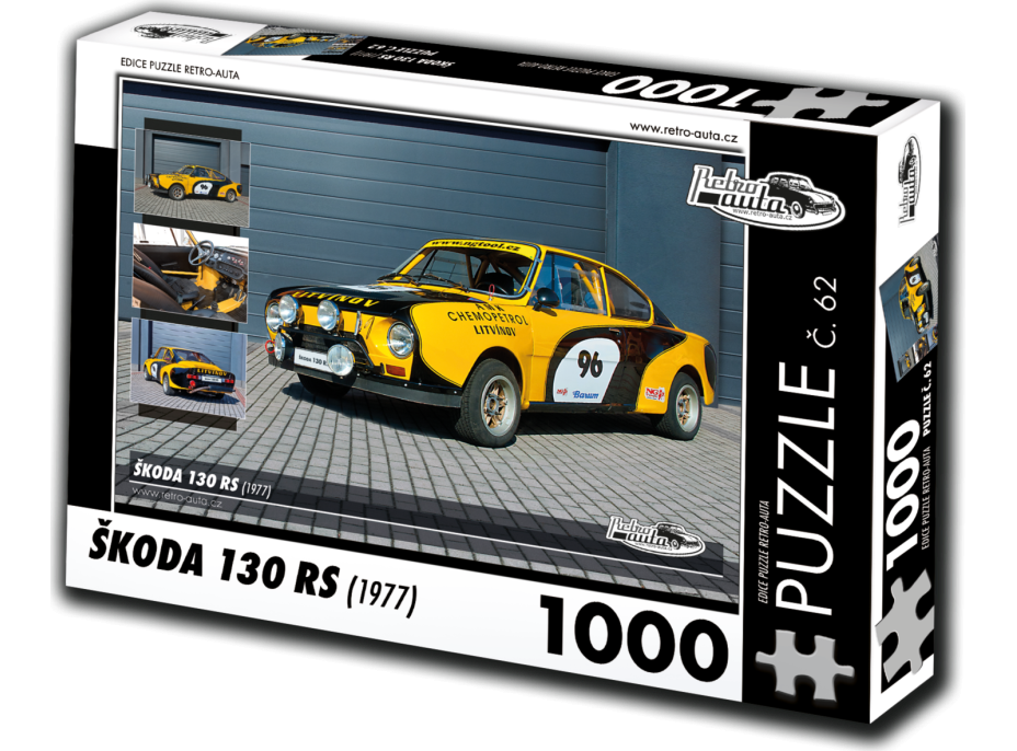 RETRO-AUTA Puzzle č. 62 Škoda 130 RS (1977) 1000 dielikov