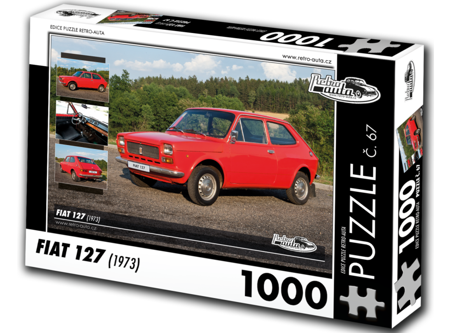 RETRO-AUTA Puzzle č. 67 Fiat 127 (1973) 1000 dielikov