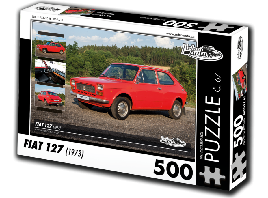 RETRO-AUTA Puzzle č. 67 Fiat 127 (1973) 500 dielikov