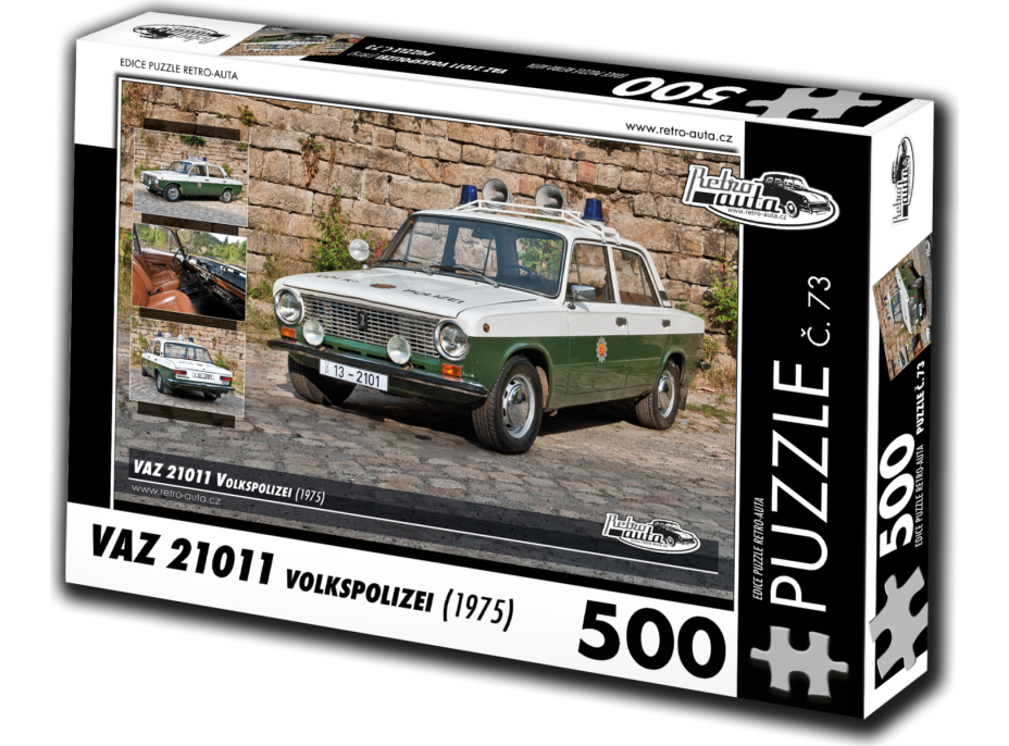 RETRO-AUTA Puzzle č. 73 VAZ 21011 Volkspolizei (1975) 500 dielikov