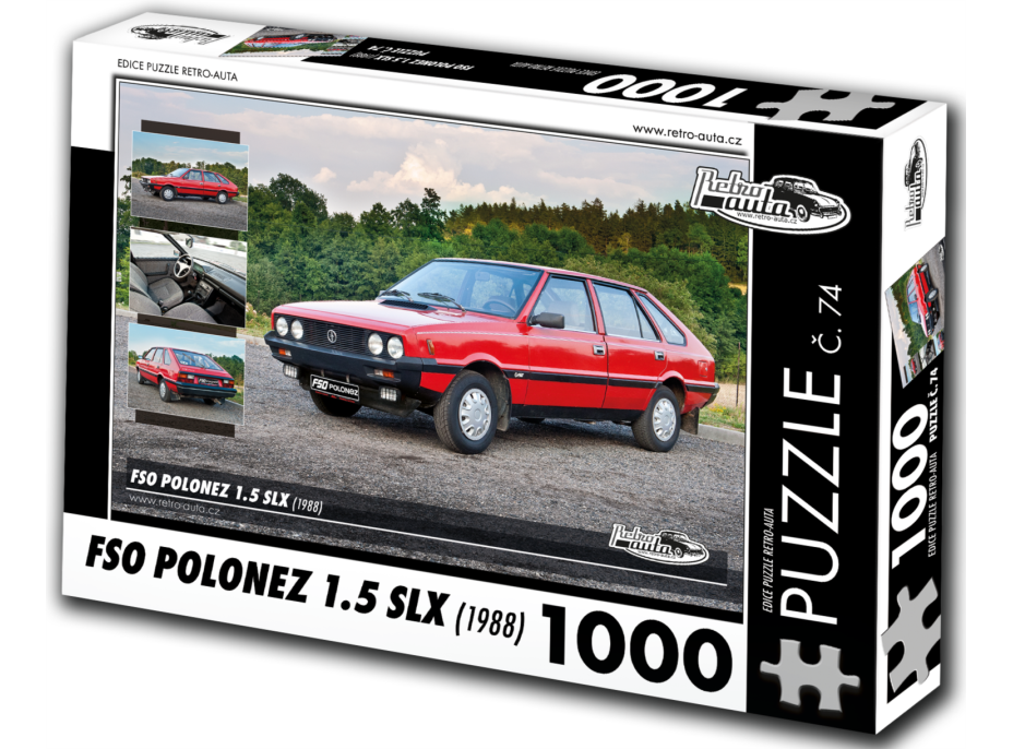 RETRO-AUTA Puzzle č. 74 FSO Polonez 1.5 SLX (1988) 1000 dielikov