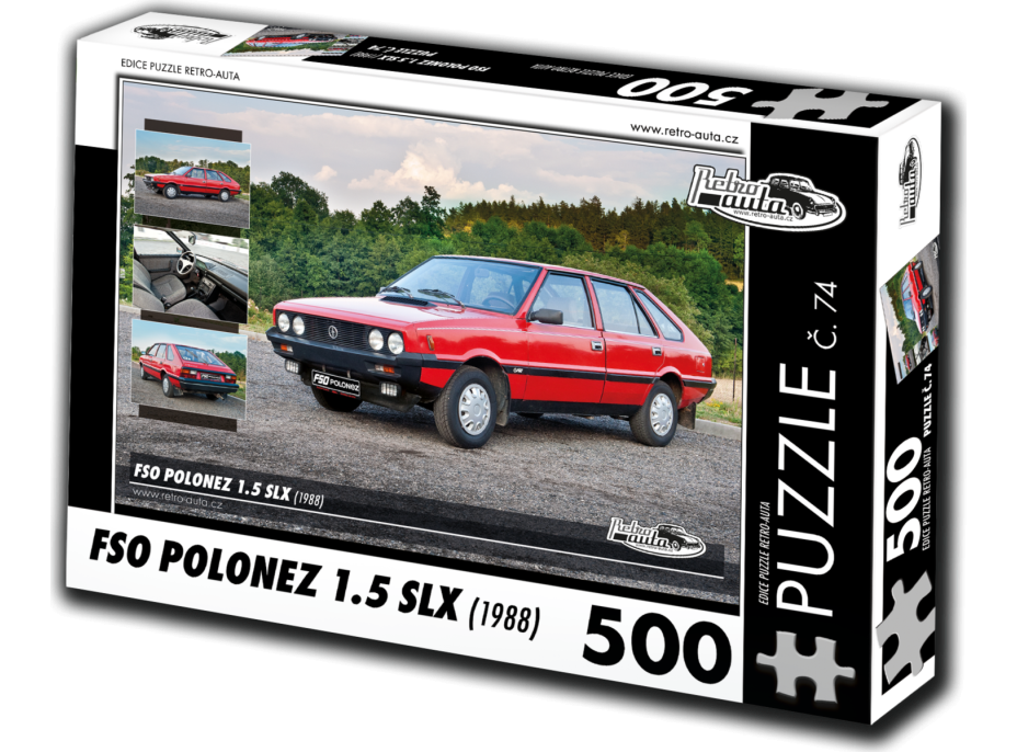 RETRO-AUTA Puzzle č. 74 FSO Polonez 1.5 SLX (1988) 500 dielikov