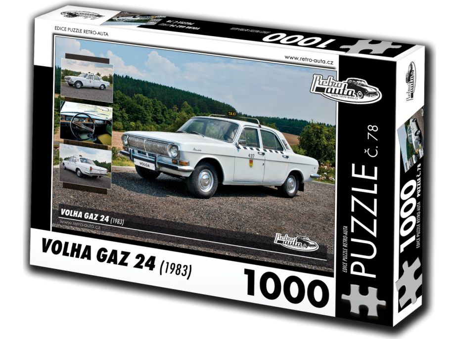 RETRO-AUTA Puzzle č. 78 Volga GAZ 24 (1983) 1000 dielikov