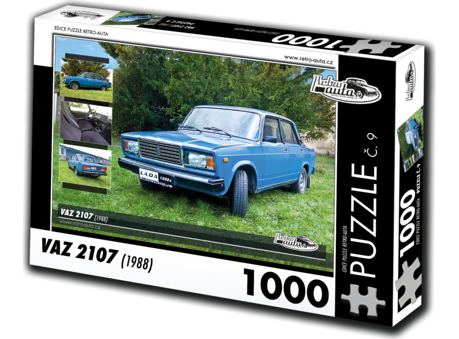 RETRO-AUTA Puzzle č. 9 Väz 2107 (1988) 1000 dielikov