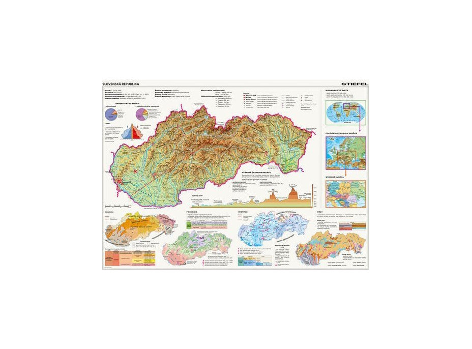 DINO Puzzle Mapa Slovenskej republiky 2000 dielikov