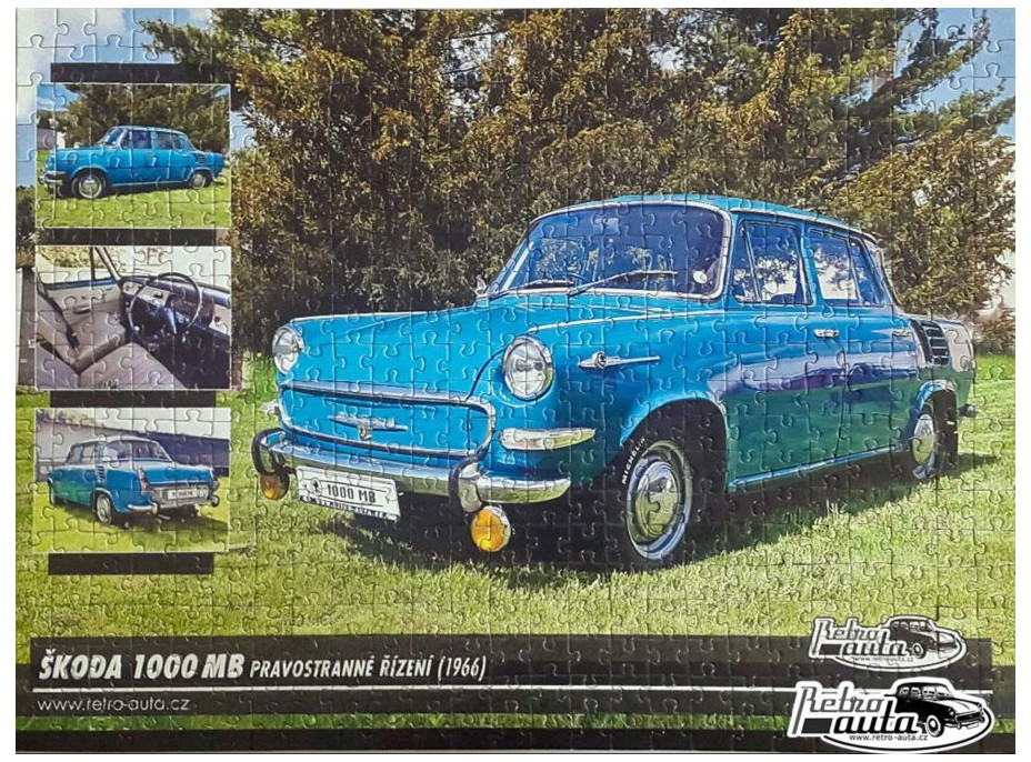 RETRO-AUTA Puzzle č. 7 Škoda 1000 MB (1966) 500 dielikov