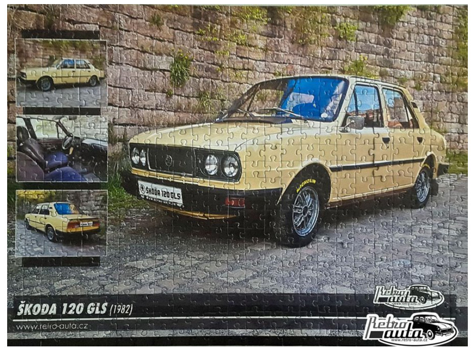 RETRO-AUTA Puzzle č. 18 Škoda 120 GLS (1982) 500 dielikov