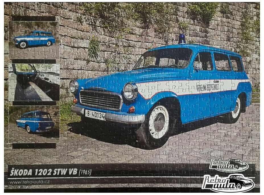 RETRO-AUTA Puzzle č. 17 Škoda 1202 STW VB (1965) 500 dielikov