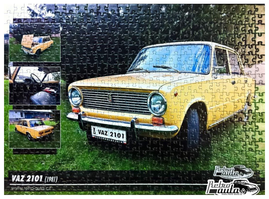 RETRO-AUTA Puzzle č. 6 VAZ 2101 (1981) 500 dielikov