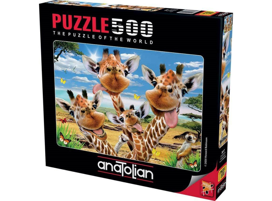 ANATOLIAN Puzzle Žirafie selfie 500 dielikov