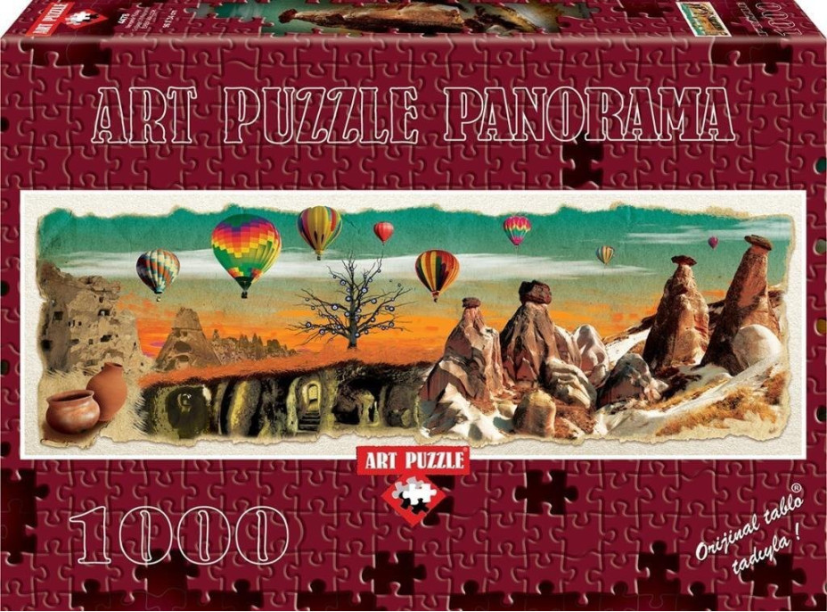 ART PUZZLE Panoramatické puzzle Nevşehir - koláž 1000 dielikov