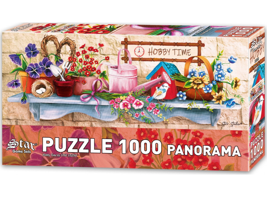 STAR Panoramatické puzzle Čas na koníčky 1000 dielikov