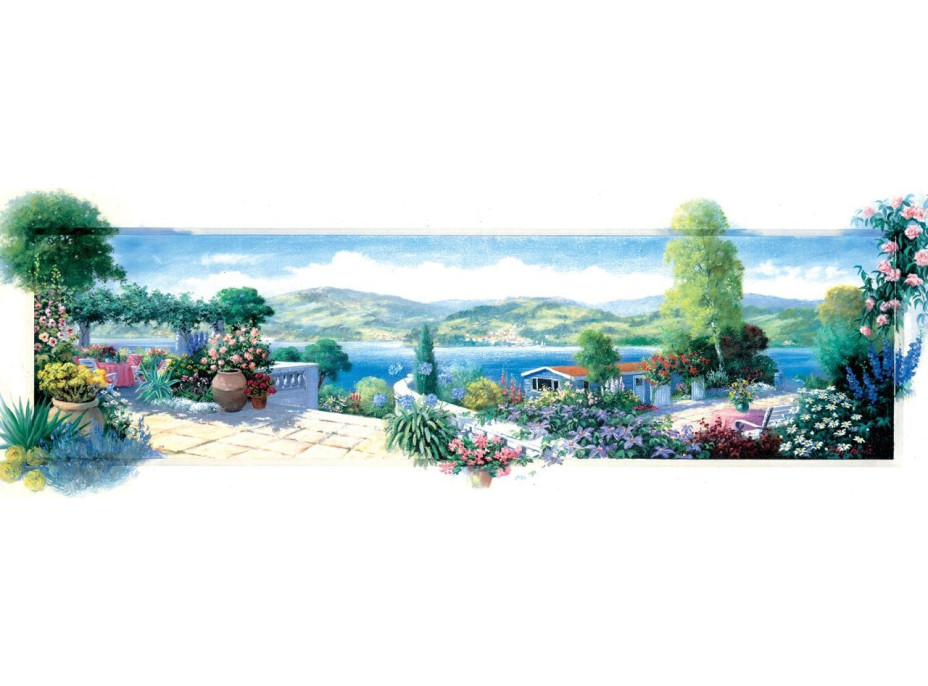 ART PUZZLE Panoramatické puzzle Záhrada na terase 1000 dielikov