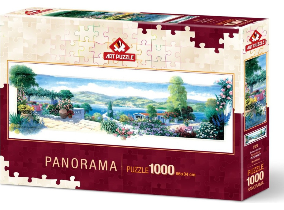 ART PUZZLE Panoramatické puzzle Záhrada na terase 1000 dielikov