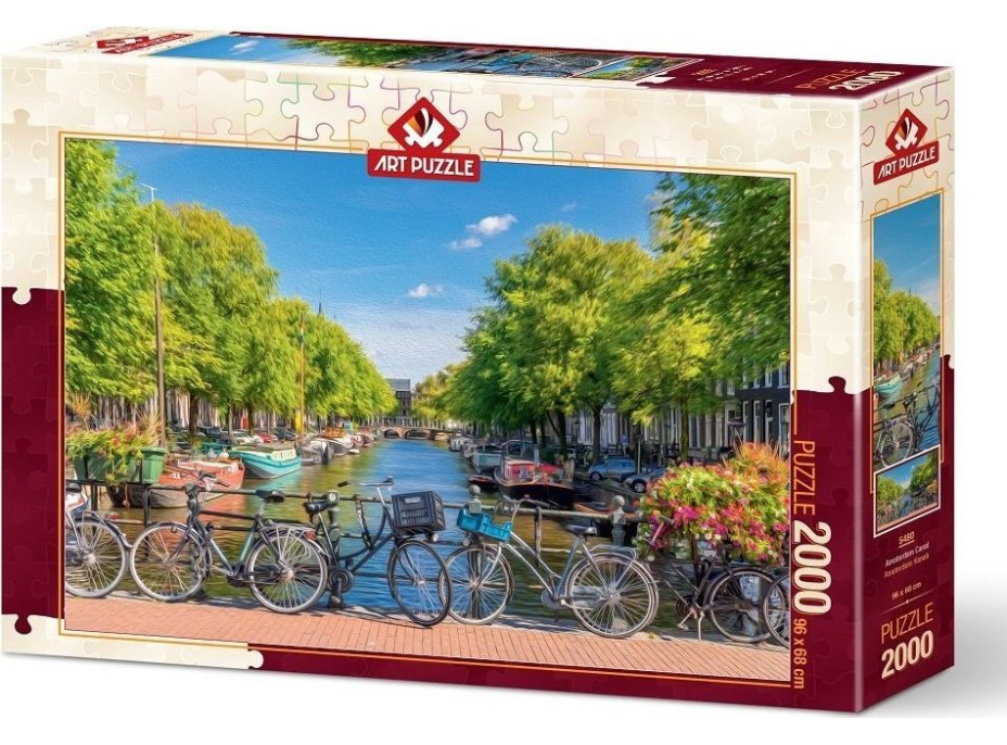 ART PUZZLE Puzzle Amsterdamský kanál 2000 dielikov