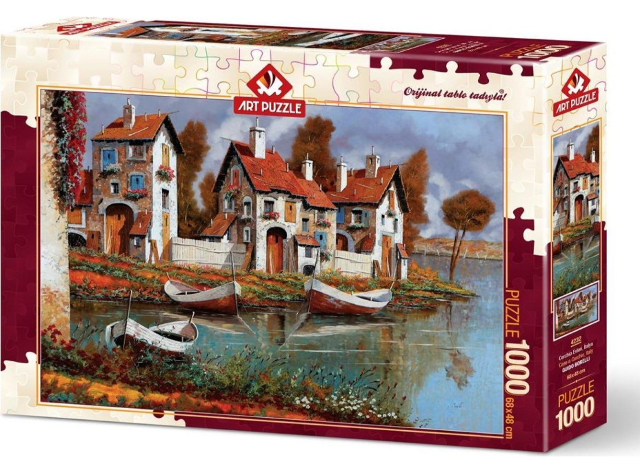 ART PUZZLE Puzzle Domy v kruhu, Taliansko 1000 dielikov