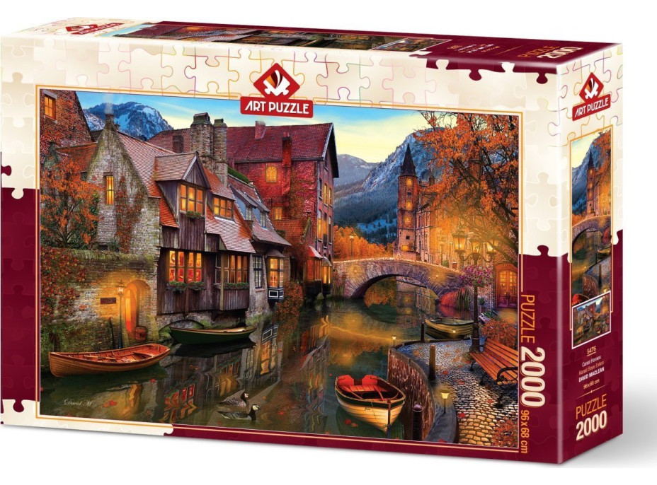 ART PUZZLE Puzzle Domy pri vodnom kanáli 2000 dielikov