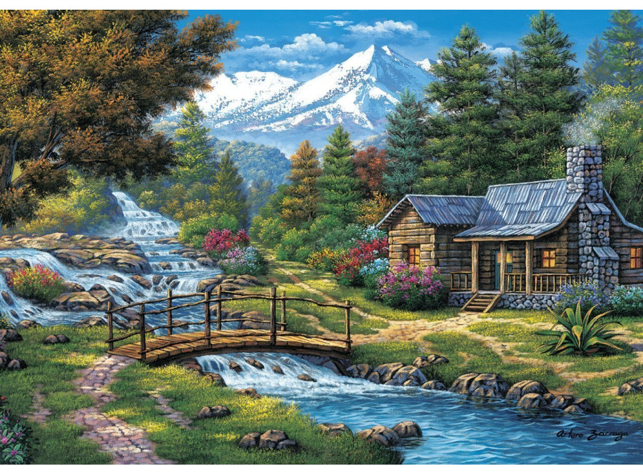 ART PUZZLE Puzzle Dva vodopády 2000 dielikov