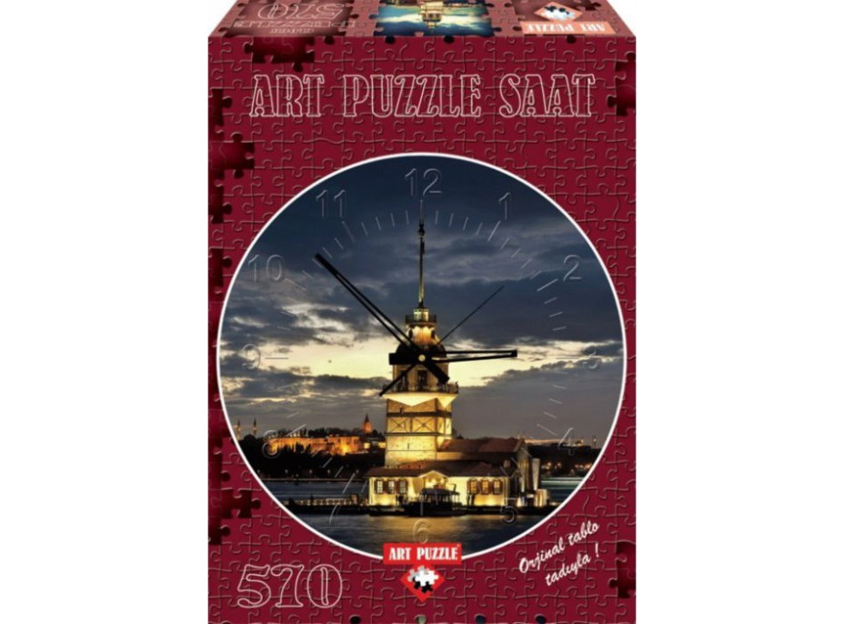 ART PUZZLE Puzzle hodiny Maiden&#39;s Tower, Turecko 570 dielikov