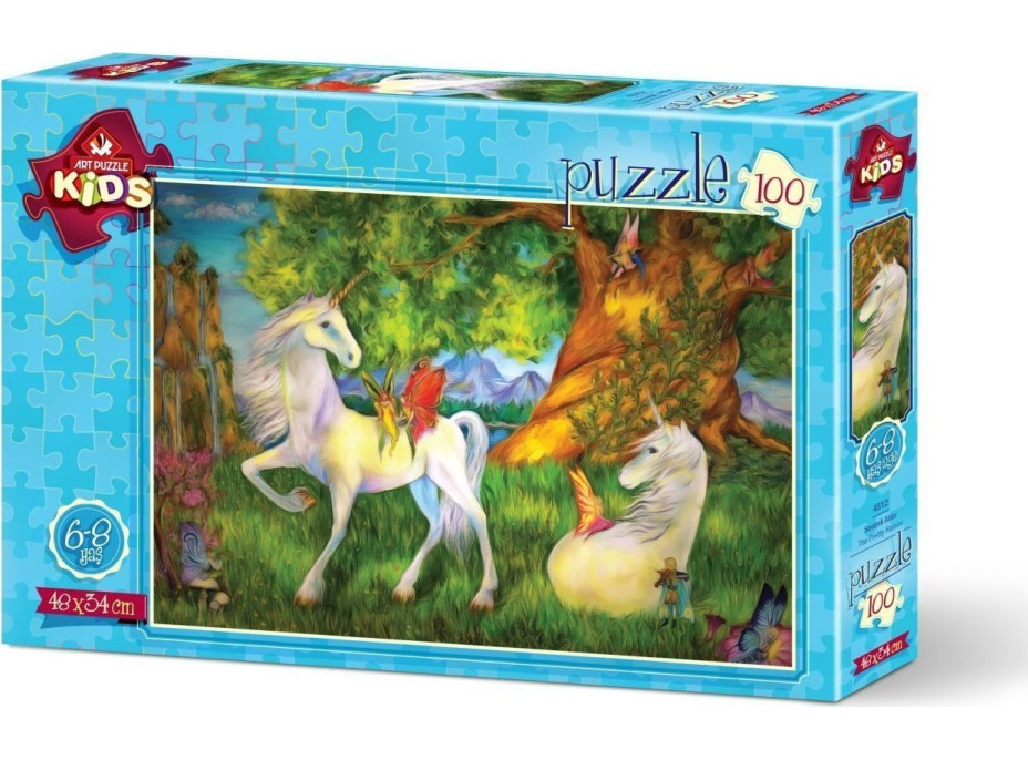 ART PUZZLE Puzzle Jednorožci 100 dielikov