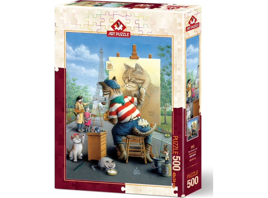 ART PUZZLE Puzzle Mačacie maliar 500 dielikov