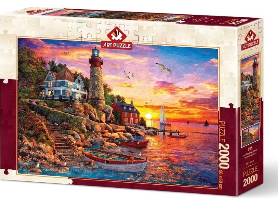 ART PUZZLE Puzzle Nádherný západ slnka 2000 dielikov