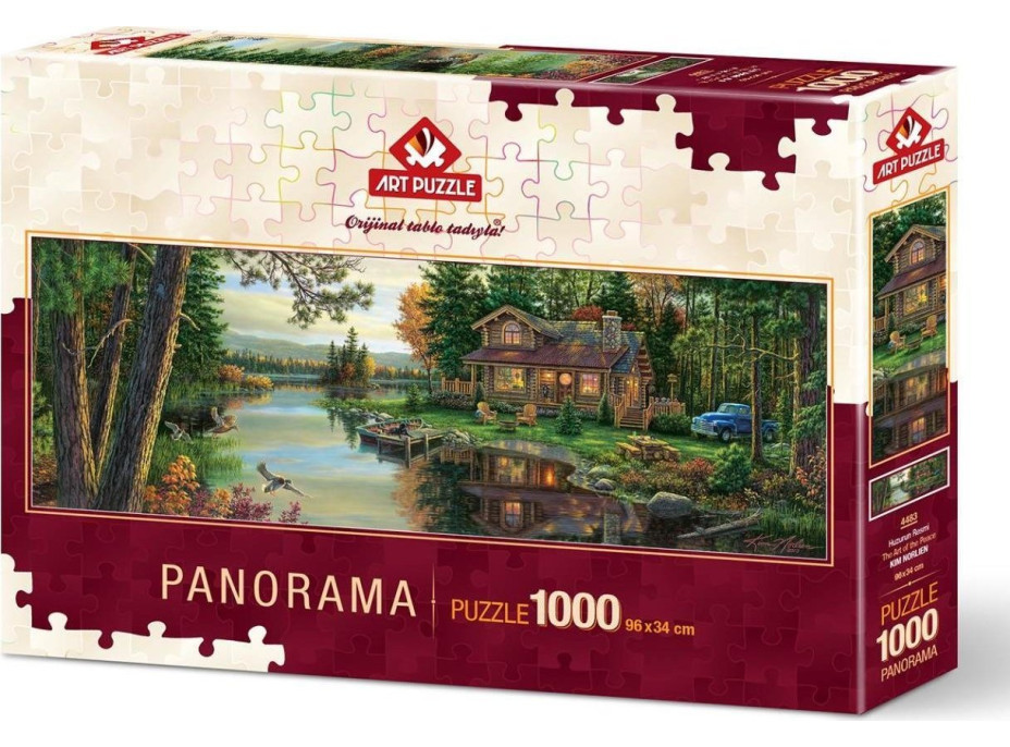 ART PUZZLE Panoramatické puzzle Odpočinok na chate 1000 dielikov