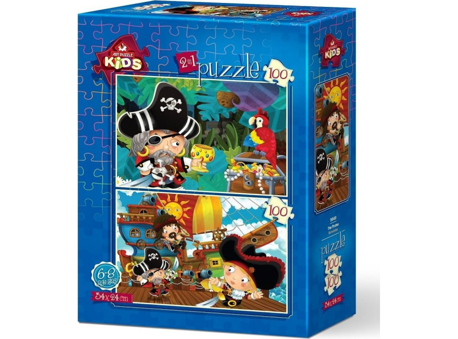 ART PUZZLE Puzzle Piráti 2x100 dielikov