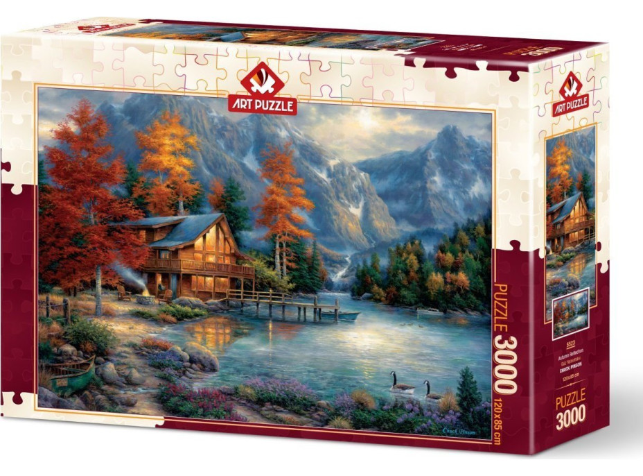 ART PUZZLE Puzzle Jesenné zrkadlenie 3000 dielikov