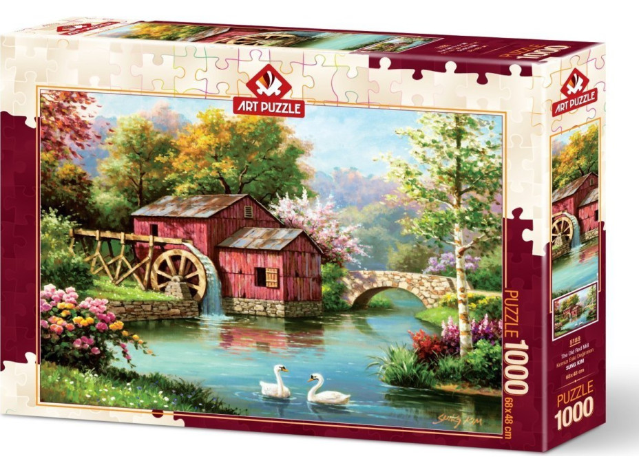 ART PUZZLE Puzzle Starý červený mlyn 1000 dielikov