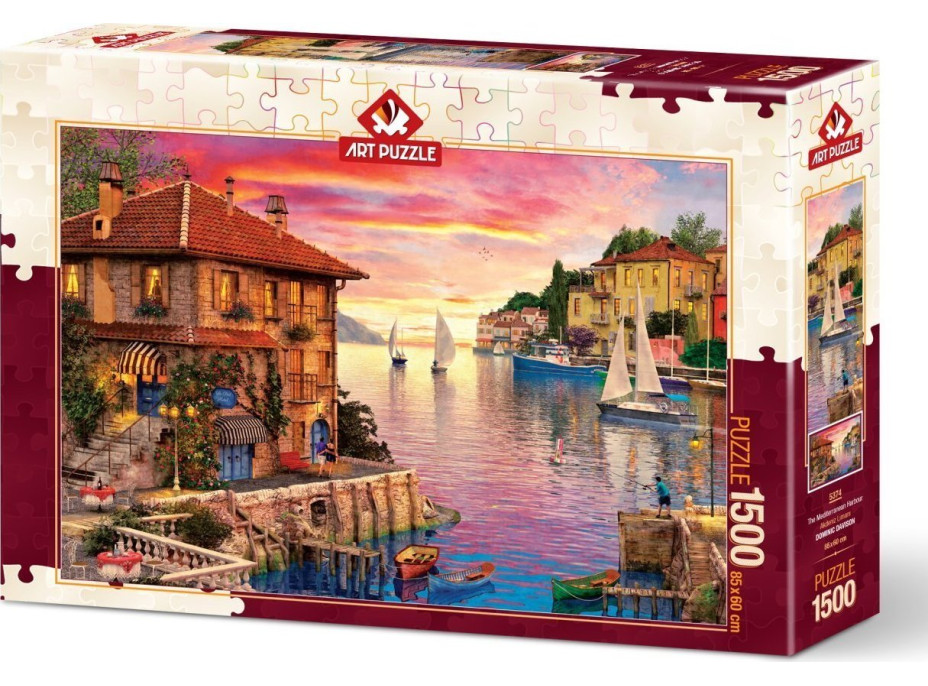 ART PUZZLE Puzzle Stredomorský prístav 1500 dielikov