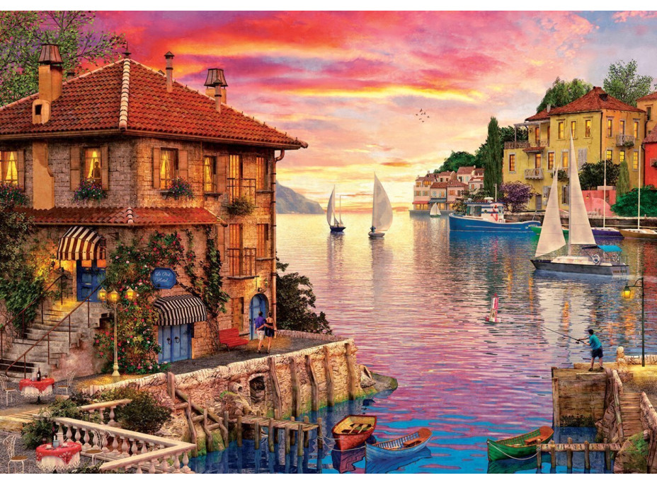 ART PUZZLE Puzzle Stredomorský prístav 1500 dielikov