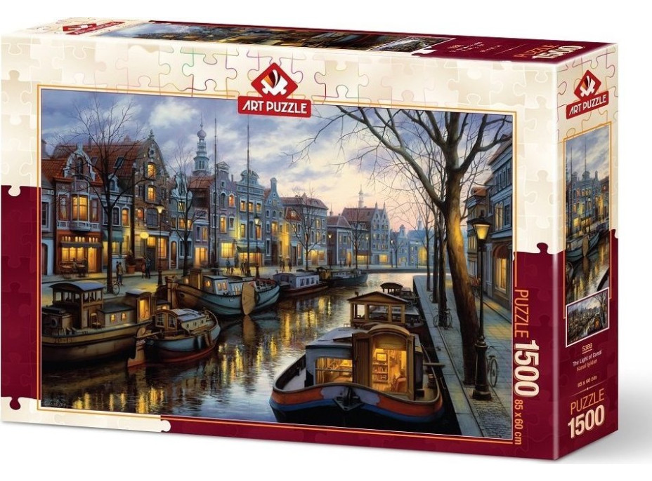 ART PUZZLE Puzzle Svetlá kanála 1500 dielikov