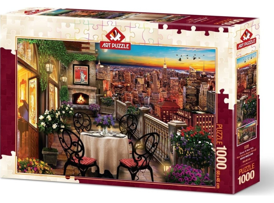 ART PUZZLE Puzzle Večera v New Yorku 1000 dielikov