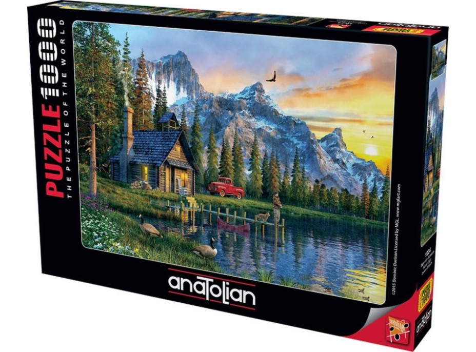 ANATOLIAN Puzzle Západ slnka na chalupou 1000 dielikov