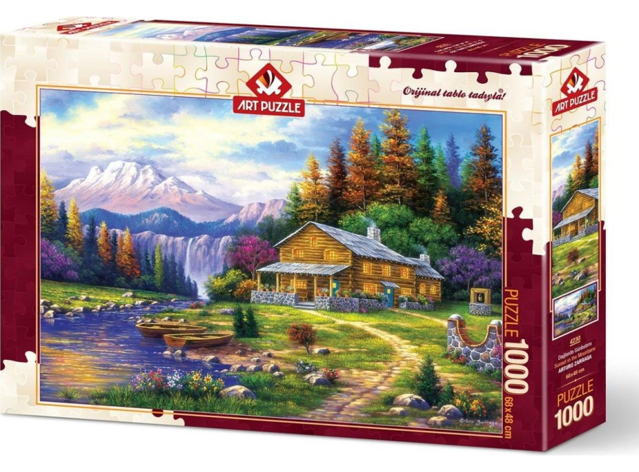 ART PUZZLE Puzzle Západ slnka v horách 1000 dielikov