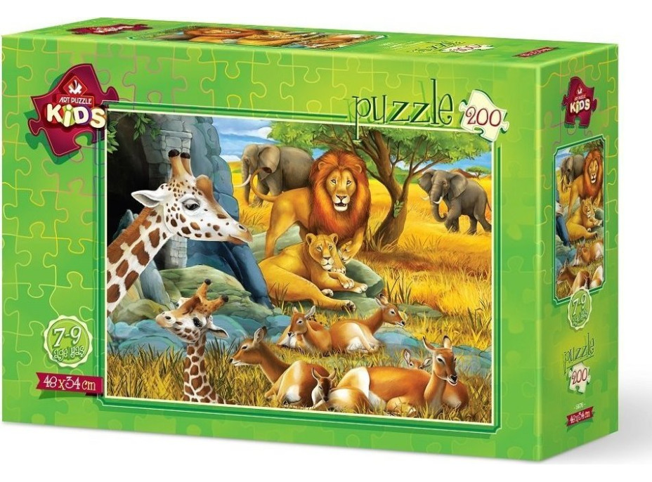 ART PUZZLE Puzzle Zvieratá savany 200 dielikov