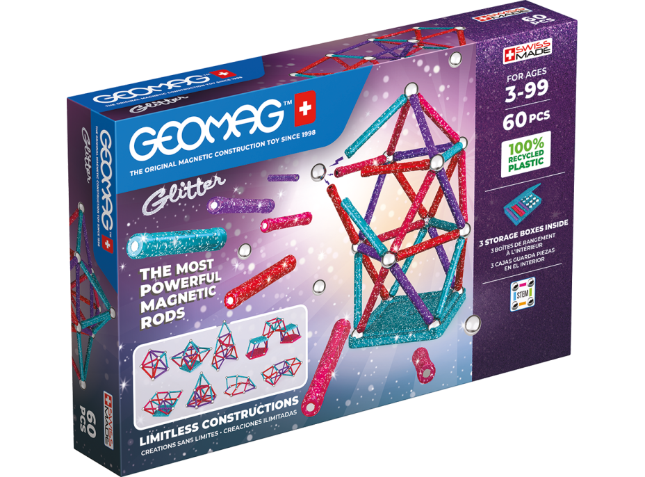 GEOMAG Glitter 60 dielikov