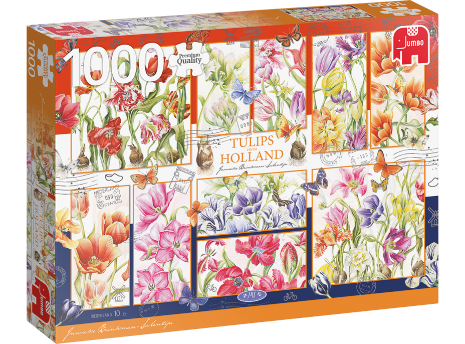 JUMBO Puzzle Holandské tulipány 1000 dielikov