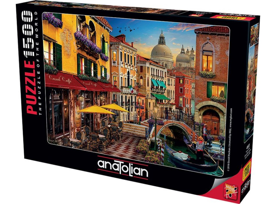 ANATOLIAN Puzzle Kaviareň Canal Caffé, Benátky 1500 dielikov