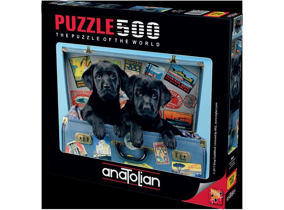 ANATOLIAN Puzzle Labradori na cestách 500 dielikov