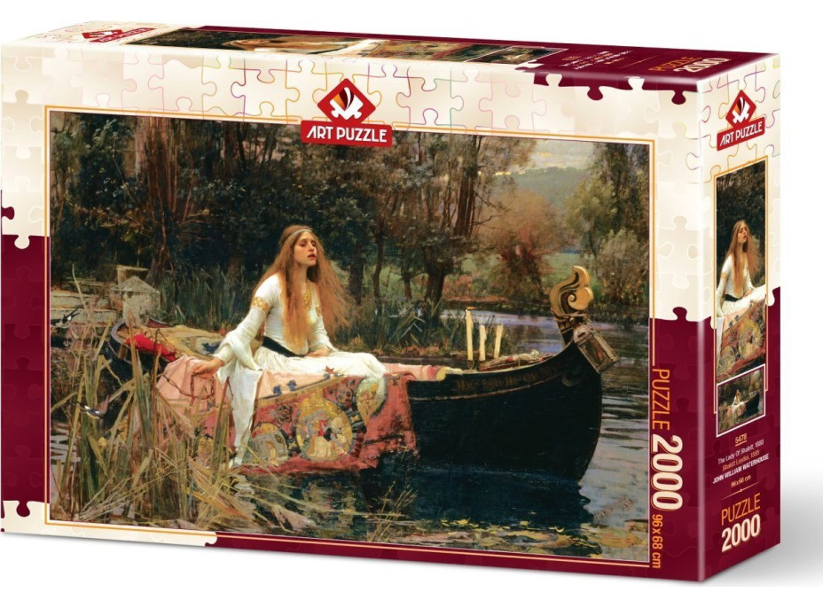 ART PUZZLE Puzzle Pani zo Shalott 1888, 2000 dielikov