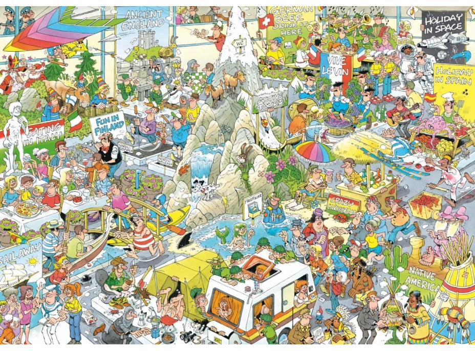 JUMBO Puzzle JvH Prázdninový veľtrh 1000 dielikov