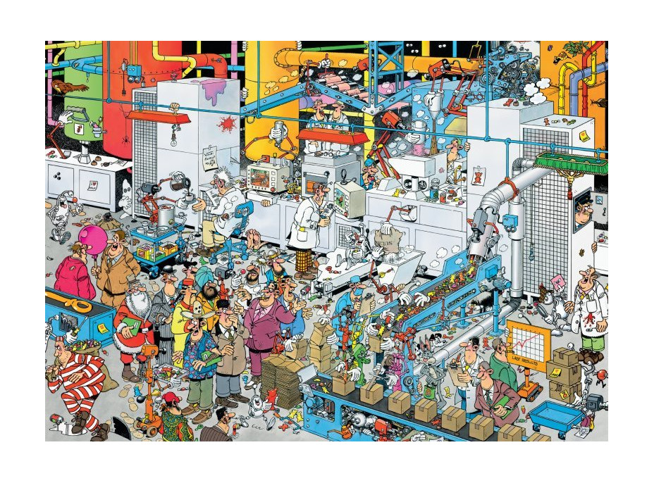 JUMBO Puzzle JvH Továreň na sladkosti 500 dielikov