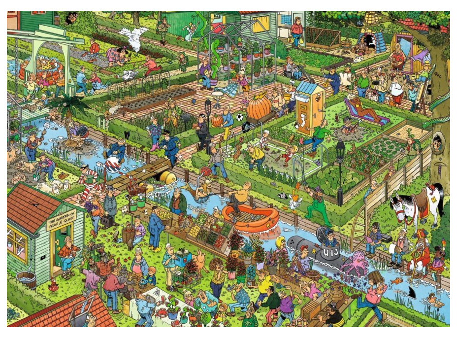 JUMBO Puzzle JvH Zeleninová záhrada 1000 dielikov