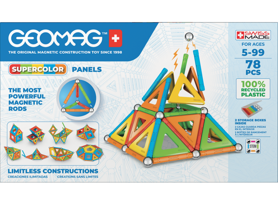 GEOMAG Supercolor Panels 78 dielikov