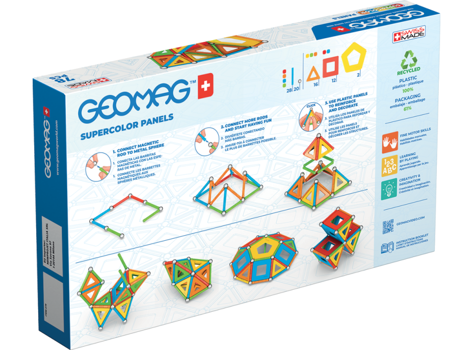 GEOMAG Supercolor Panels 78 dielikov