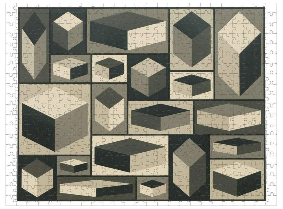 GALISON Obojstranné puzzle Sol Lewitt 500 dielikov