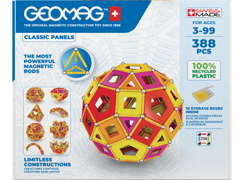 GEOMAG Classic Panels Masterbox Warm 388 dielikov