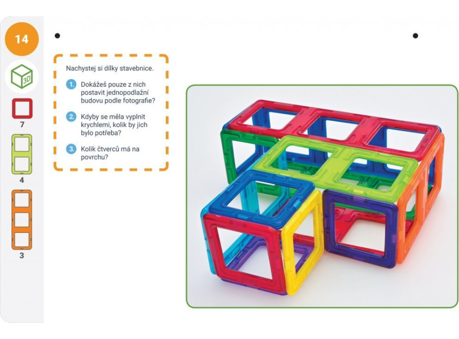 MAGFORMERS Geometria 2: Rovina a priestor - box 43 dielikov